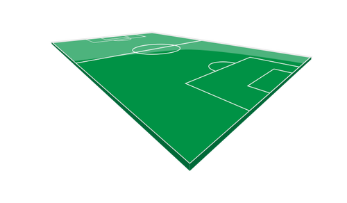 Soccer field vector image