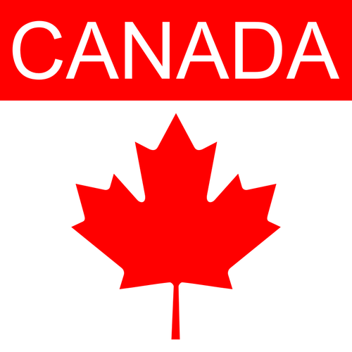 Ilustração em vetor símbolo nacional Canadá
