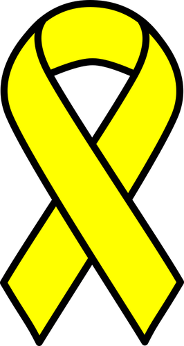 Wstążka żółty raka