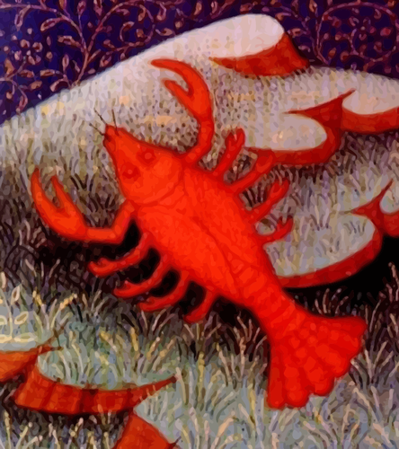 Crab roșu desen