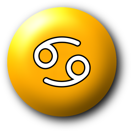 Symbol żółty raka