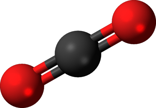 Molécula de dióxido de carbono