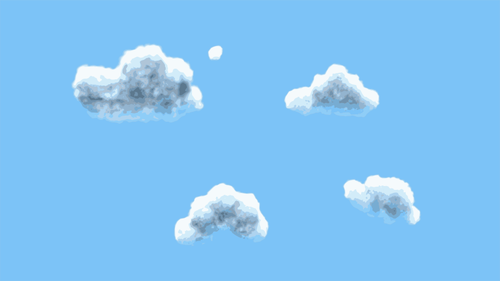 Cartoon clouds