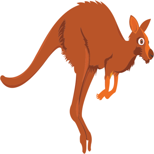 Cartoon känguru