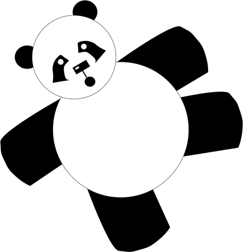 Dessin animé panda