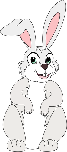 Cartoon rabbit | Public domain vectors
