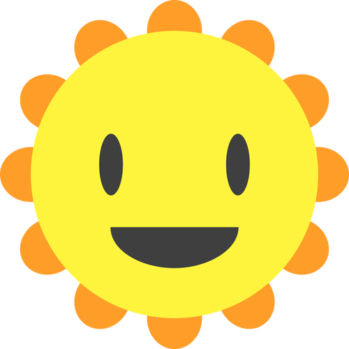 Cartoon sun