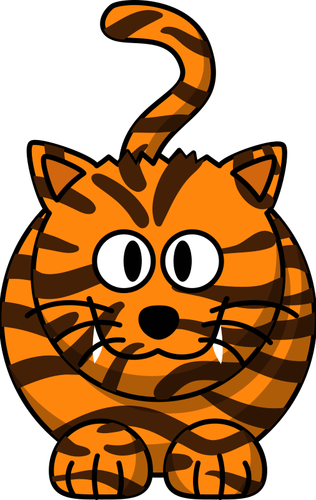 Cartoon tiger cat