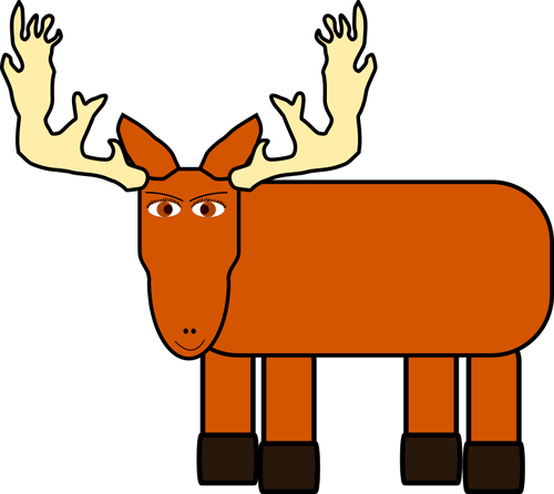 Cartoon image of a moose