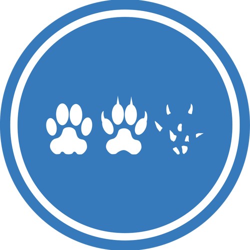 Kedi-köpek-fare birleşme barış Logo