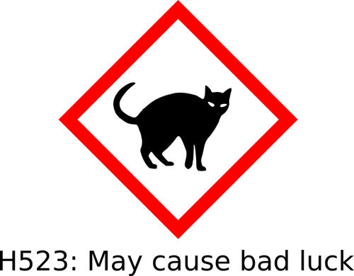 Schwarze Katze-Gefahr