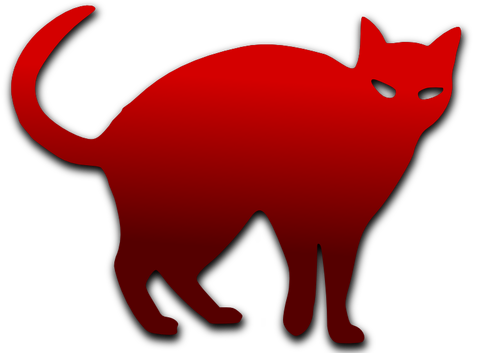 Cat outline vector image