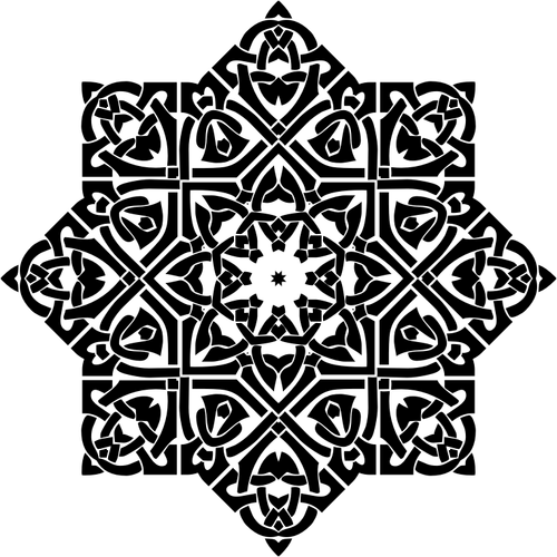 Overlaping dekorative Quadrate