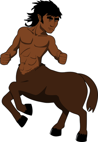Kentaur med mørk hud
