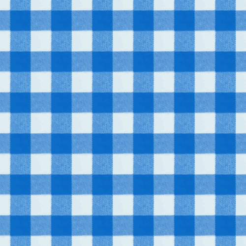 Chequered tablecloth