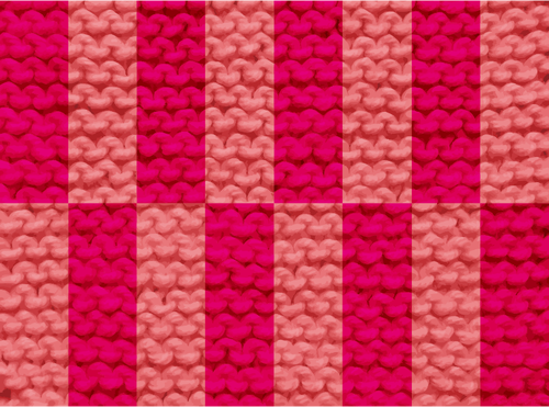 羊毛在两个粉红色的色调