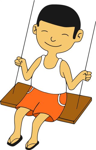 Boy on swing