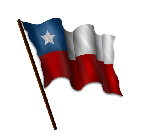 Chilean flag vector image