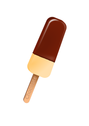 Barre de crème glacée au chocolat