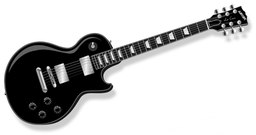 Electric guitar vector illustration