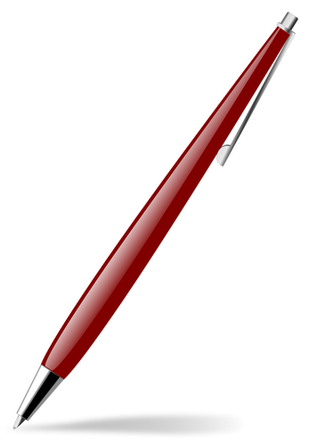 Røde glanset pennen vektor image