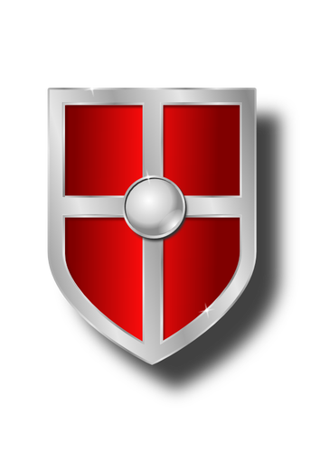 Vector illustration of old shield