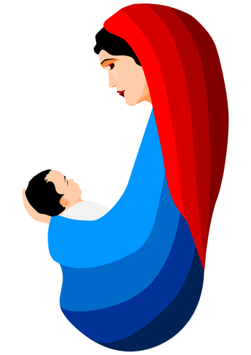Virgin Mary and the infant Jesus