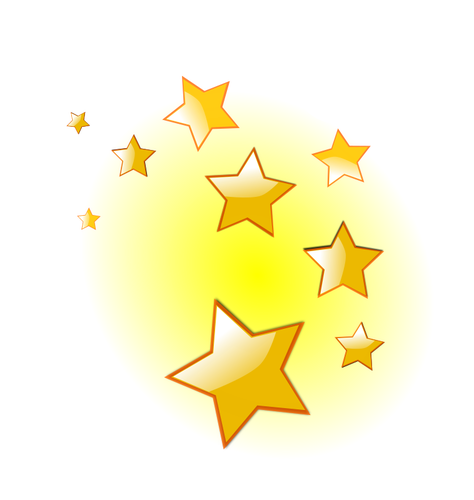 Decorative stars vector