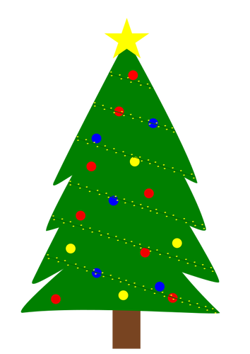Noel ağacı ışıkları ile