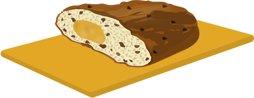 Christmas bread vector image