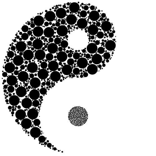 Kreise von Yin und Yang