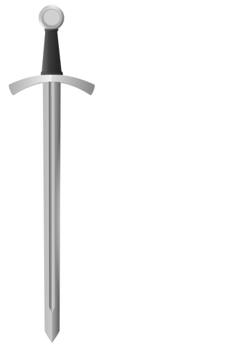 Vector illustration of classic metal sword