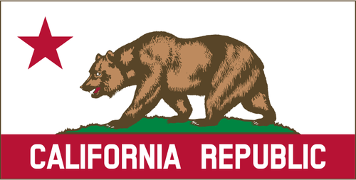 Californische Republiek banner vector illustraties