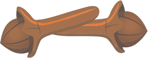 Immagine di vettore di due chiodi di garofano