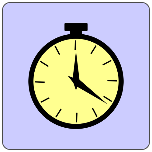 Ícone de vetor de relógio alarme analógico
