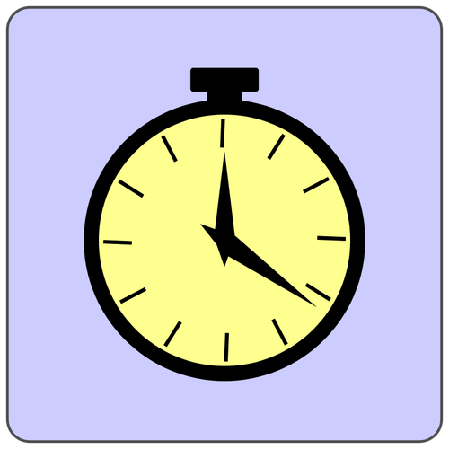 Analog alarm clock vector icon