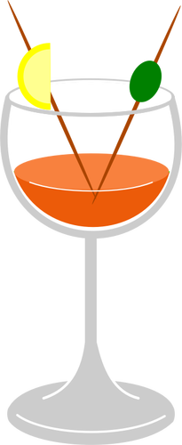 Imagen vectorial de bebida cóctel
