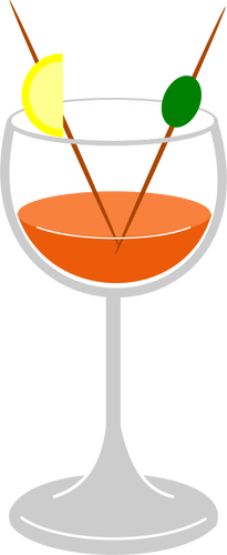 Immagine di vettore di bere cocktail