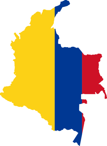 Carta geográfica de Colombia
