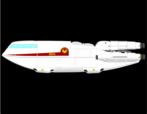 Shuttle de espaço retrô