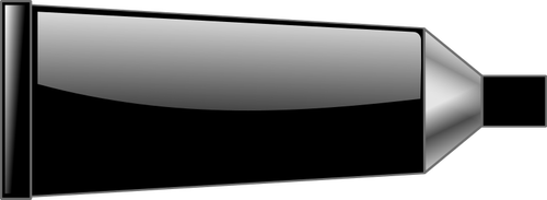 블랙 컬러 튜브의 벡터 클립 아트