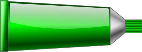 Vector graphics of green colour tube