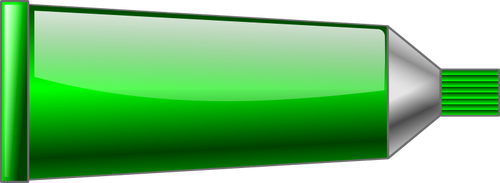 Vector graphics of green colour tube