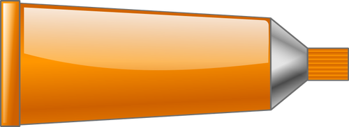 Dessin du tube de couleur orange vectoriel