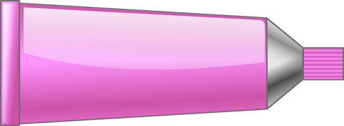 Vektorikuva vaaleanpunaisesta väriputkesta