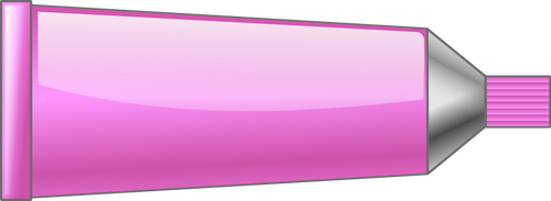 Vector illustration of pink colour tube