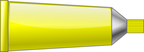 גרפיקה וקטורית של שפופרת צבע צהוב