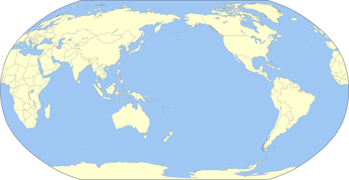 世界地図の色 パブリックドメインのベクトル