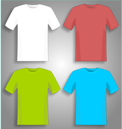 Färgglada T-shirts