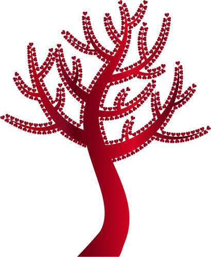 लाल पेड़